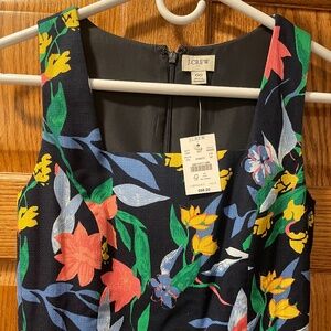 NWT J Crew Floral Sheath Dress Women’s 00